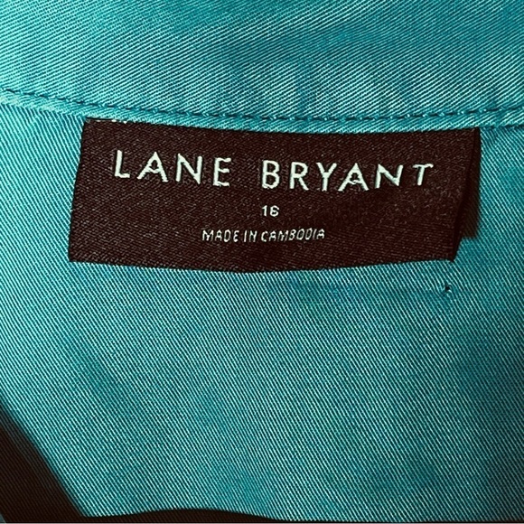 Lane Bryant No Peek Collection long sleeve Shacket blouse Lyocell size 16 NWT - Picture 6 of 9